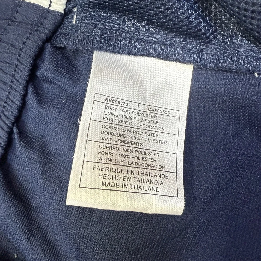 Vintage Nike Basketball Shorts Mens XXL Blue White Baggy Drawstring Silver Tag‎